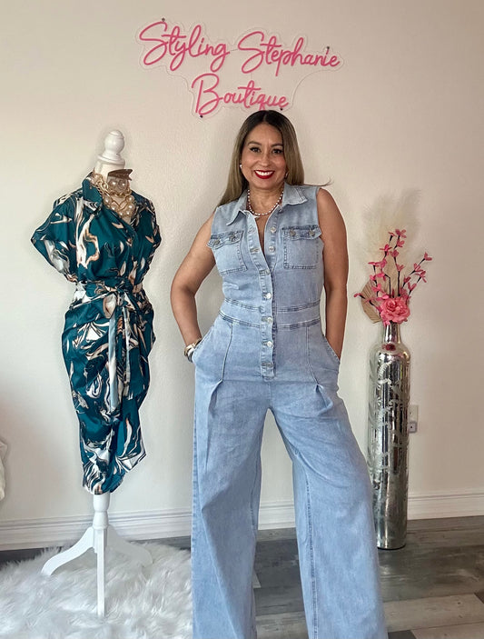 Denim Chic Jumpsuit