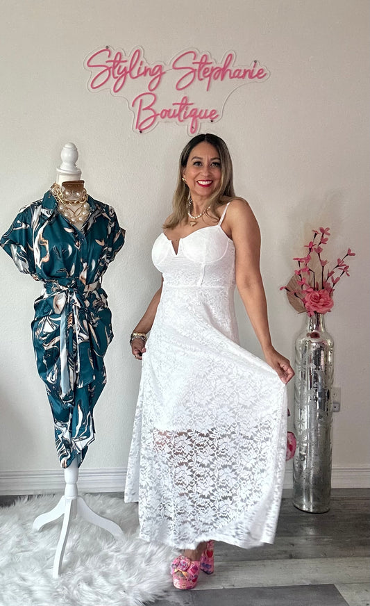 White Chic Maxi Dress