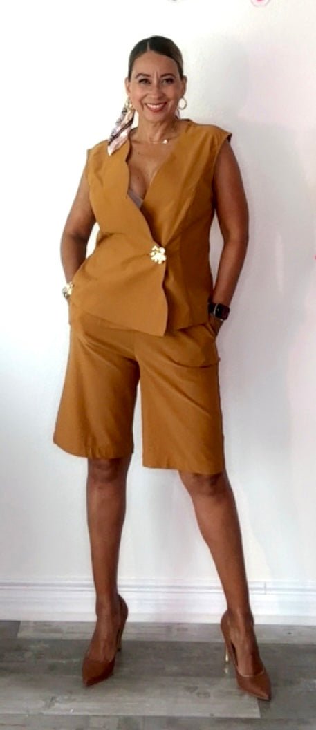 Sahara Camel Bermuda Set
