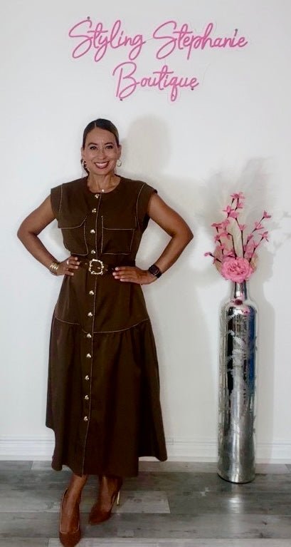 The Espresso Shot Midi Dress