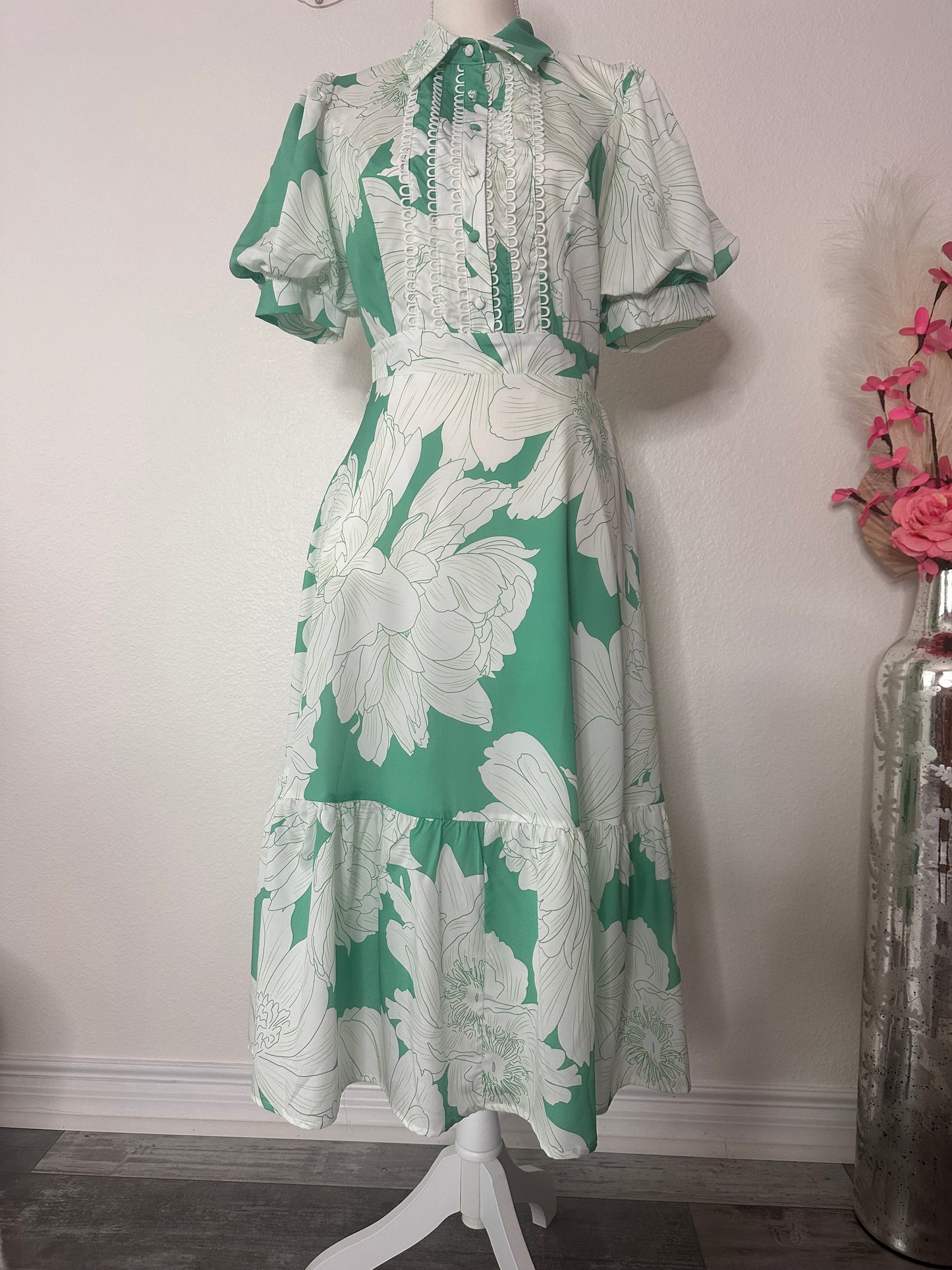 Mint Multi Midi Dress