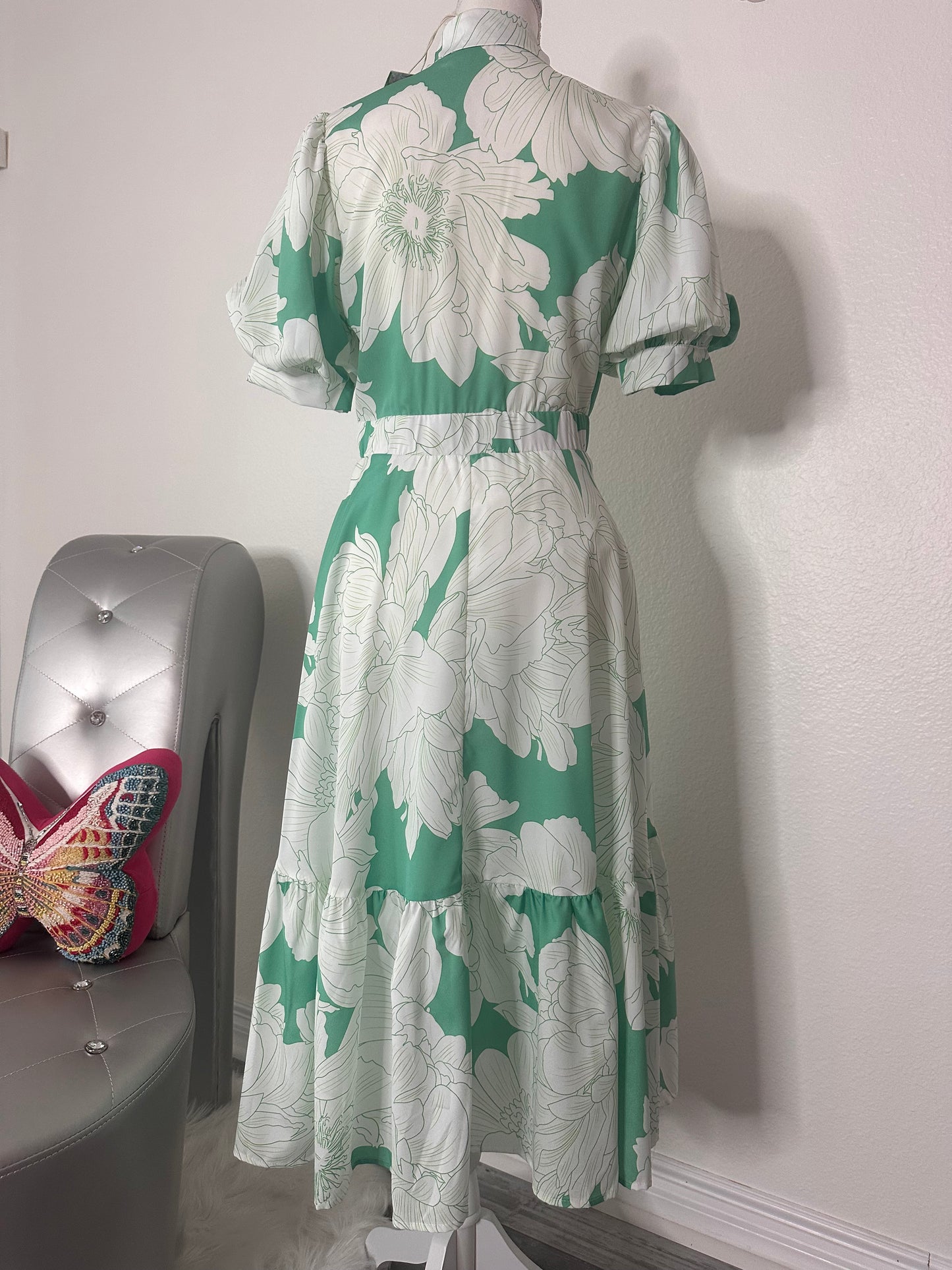Mint Multi Midi Dress