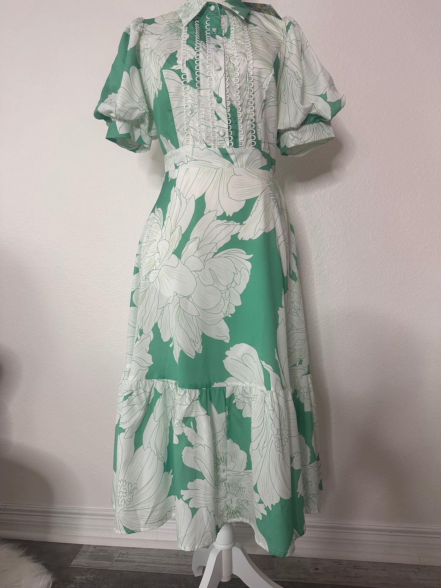 Mint Multi Midi Dress