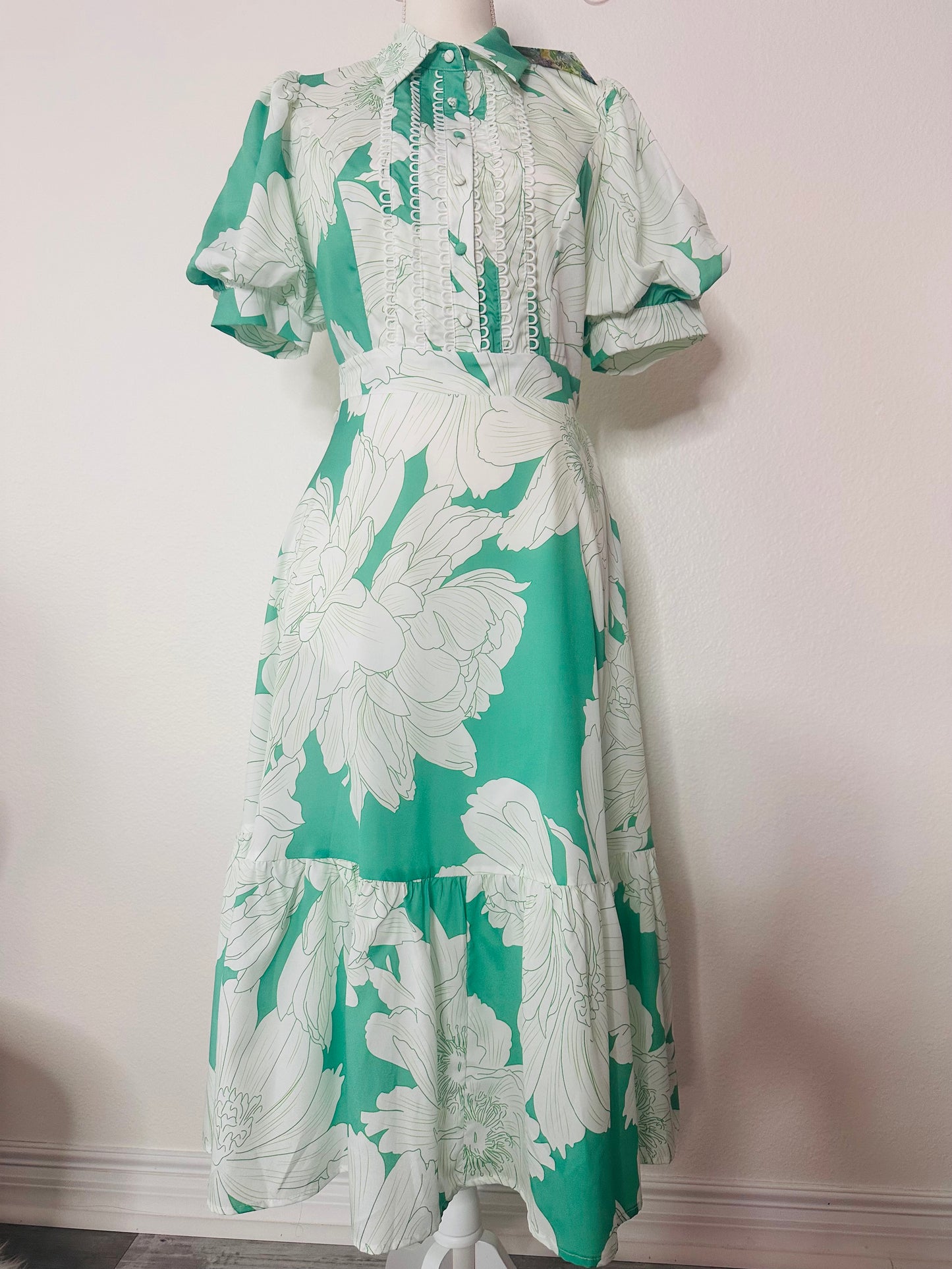 Mint Multi Midi Dress