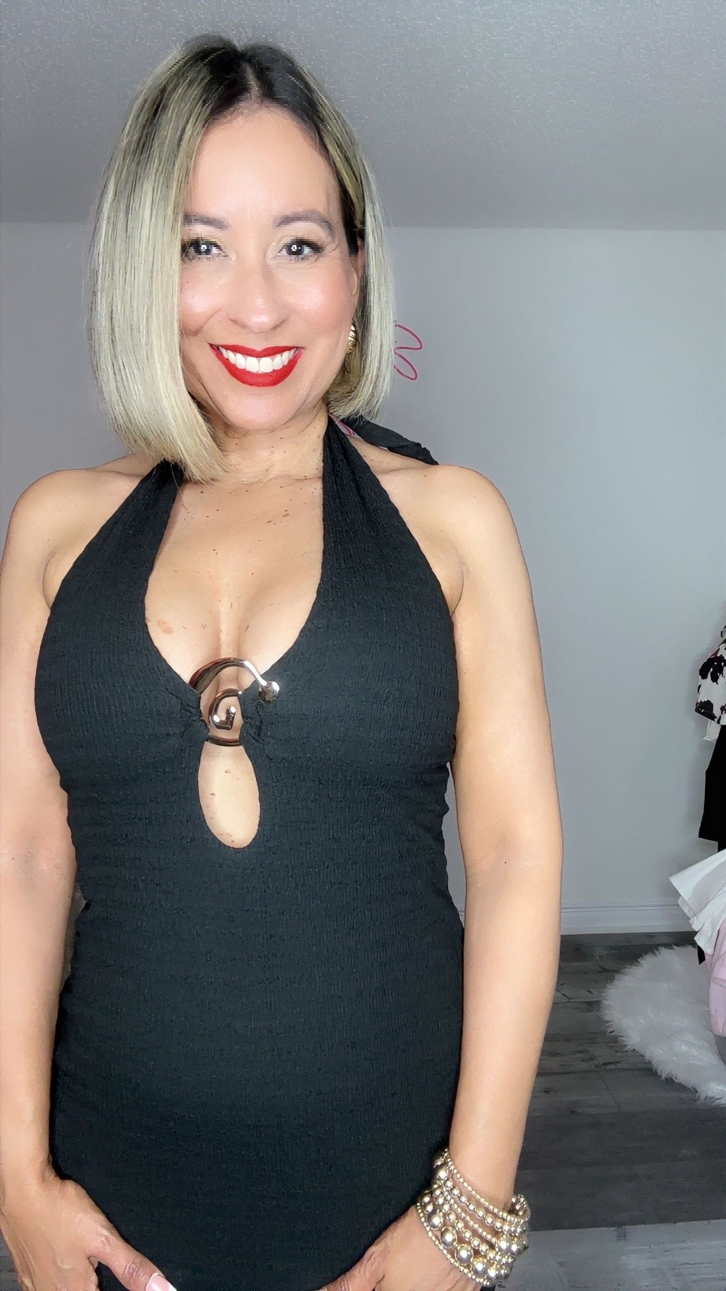 Simply Chic Black Halter Maxi Dress